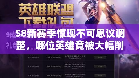 S8新賽季驚現(xiàn)不可思議調(diào)整，哪位英雄竟被大幅削弱？