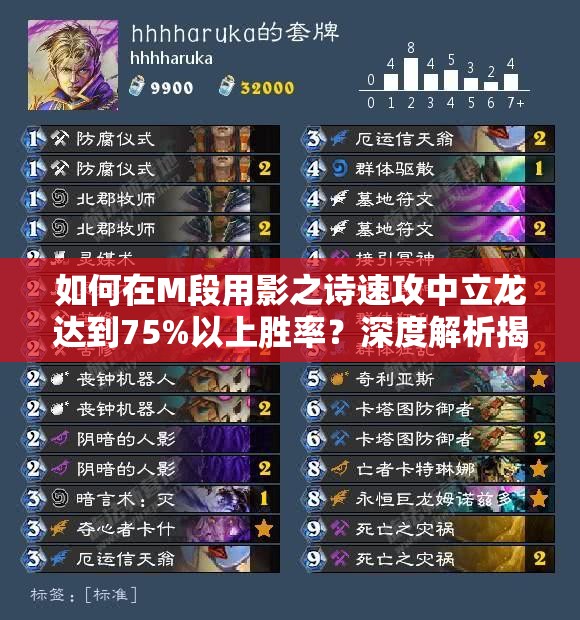 如何在M段用影之詩速攻中立龍達(dá)到75%以上勝率？深度解析揭秘！