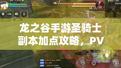 龍之谷手游圣騎士副本加點(diǎn)攻略，PVE技能如何歷經(jīng)演變成為制勝關(guān)鍵？